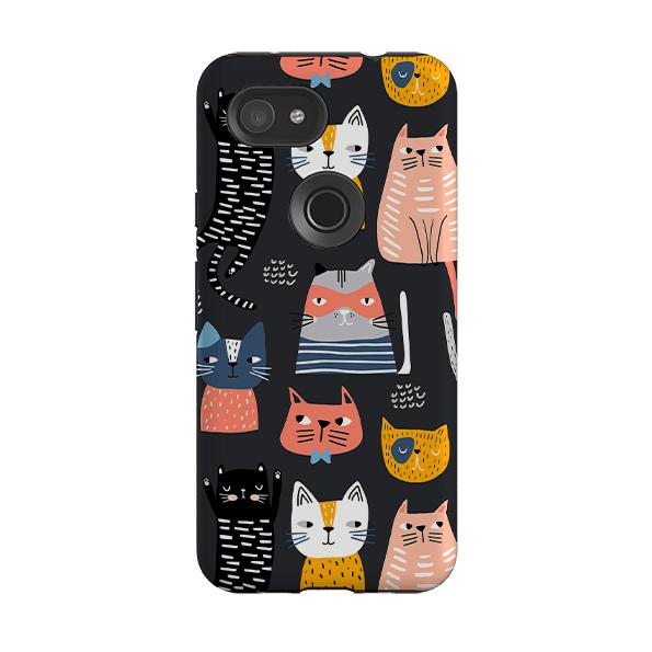 Google phone case-Catastrophe-Product Details Raised bevel to protect screen from scratches. Impact resistant polycarbonate shell and shock absorbing inner TPU liner. Secure fit with design wrapping around side of the case and full access to ports. Compatible with Qi-standard wireless charging. Thickness 1/8 inch (3mm), weight 30g. Compatibility See drop down menu for options, please select the right case as we print to order.-Stringberry