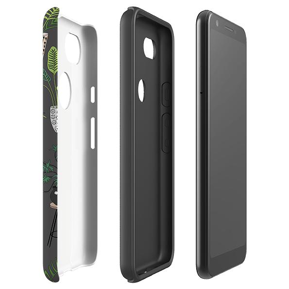 Google phone case-Catfield-Product Details Raised bevel to protect screen from scratches. Impact resistant polycarbonate shell and shock absorbing inner TPU liner. Secure fit with design wrapping around side of the case and full access to ports. Compatible with Qi-standard wireless charging. Thickness 1/8 inch (3mm), weight 30g. Compatibility See drop down menu for options, please select the right case as we print to order.-Stringberry