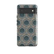 Google phone case-Charleston Green By Cressida Bell-Product Details Raised bevel to protect screen from scratches. Impact resistant polycarbonate shell and shock absorbing inner TPU liner. Secure fit with design wrapping around side of the case and full access to ports. Compatible with Qi-standard wireless charging. Thickness 1/8 inch (3mm), weight 30g. Compatibility See drop down menu for options, please select the right case as we print to order.-Stringberry
