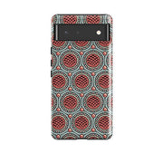 Google phone case-Charleston Red By Cressida Bell-Product Details Raised bevel to protect screen from scratches. Impact resistant polycarbonate shell and shock absorbing inner TPU liner. Secure fit with design wrapping around side of the case and full access to ports. Compatible with Qi-standard wireless charging. Thickness 1/8 inch (3mm), weight 30g. Compatibility See drop down menu for options, please select the right case as we print to order.-Stringberry