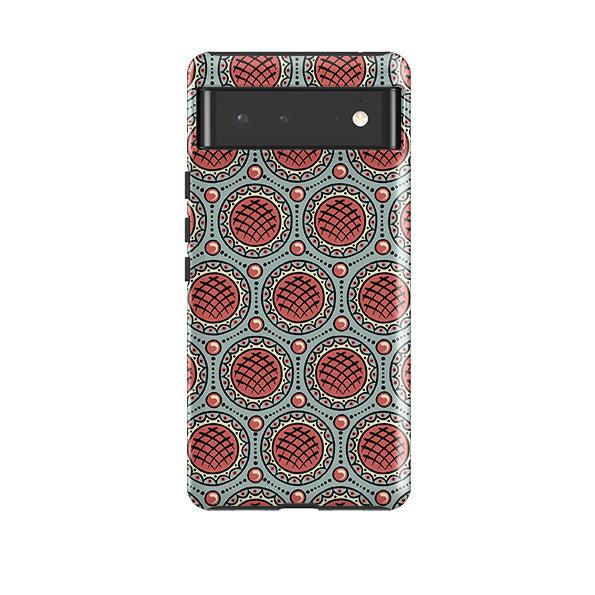 Google phone case-Charleston Red By Cressida Bell-Product Details Raised bevel to protect screen from scratches. Impact resistant polycarbonate shell and shock absorbing inner TPU liner. Secure fit with design wrapping around side of the case and full access to ports. Compatible with Qi-standard wireless charging. Thickness 1/8 inch (3mm), weight 30g. Compatibility See drop down menu for options, please select the right case as we print to order.-Stringberry