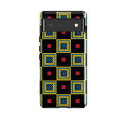 Google phone case-Chequers By Cressida Bell-Product Details Raised bevel to protect screen from scratches. Impact resistant polycarbonate shell and shock absorbing inner TPU liner. Secure fit with design wrapping around side of the case and full access to ports. Compatible with Qi-standard wireless charging. Thickness 1/8 inch (3mm), weight 30g. Compatibility See drop down menu for options, please select the right case as we print to order.-Stringberry