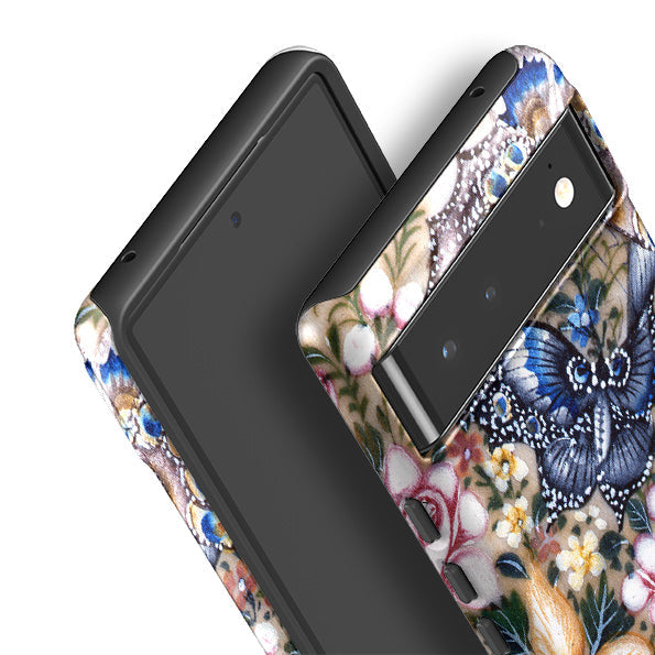 Google phone case-Chinese Gardens 1 By Heritage-Product Details Raised bevel to protect screen from scratches. Impact resistant polycarbonate shell and shock absorbing inner TPU liner. Secure fit with design wrapping around side of the case and full access to ports. Compatible with Qi-standard wireless charging. Thickness 1/8 inch (3mm), weight 30g. Compatibility See drop down menu for options, please select the right case as we print to order.-Stringberry