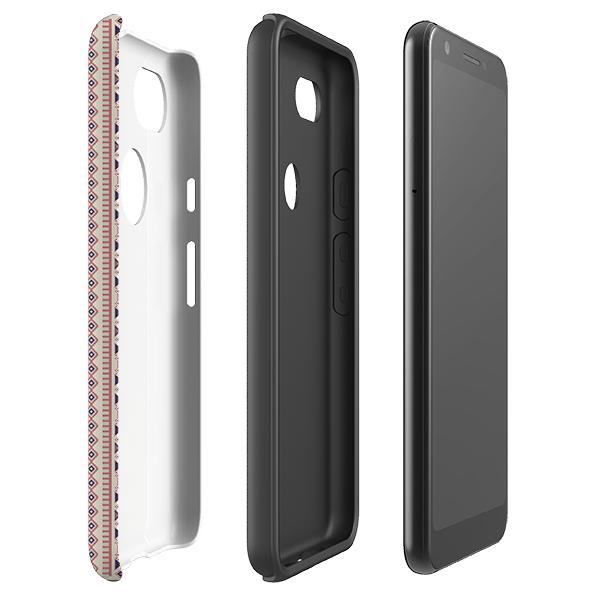 Google phone case-Clovelly-Product Details Raised bevel to protect screen from scratches. Impact resistant polycarbonate shell and shock absorbing inner TPU liner. Secure fit with design wrapping around side of the case and full access to ports. Compatible with Qi-standard wireless charging. Thickness 1/8 inch (3mm), weight 30g. Compatibility See drop down menu for options, please select the right case as we print to order.-Stringberry