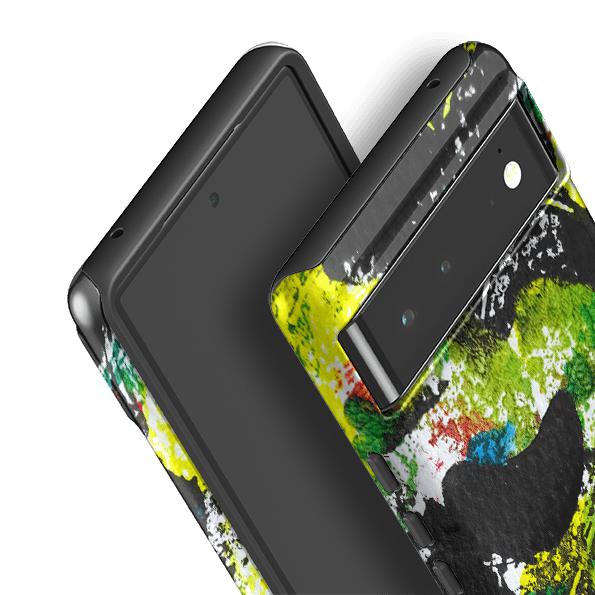Google phone case-Colours By Sarah Campbell-Product Details Raised bevel to protect screen from scratches. Impact resistant polycarbonate shell and shock absorbing inner TPU liner. Secure fit with design wrapping around side of the case and full access to ports. Compatible with Qi-standard wireless charging. Thickness 1/8 inch (3mm), weight 30g. Compatibility See drop down menu for options, please select the right case as we print to order.-Stringberry