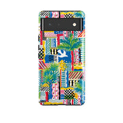 Google phone case-Cote D'Azur By Sarah Campbell-Product Details Raised bevel to protect screen from scratches. Impact resistant polycarbonate shell and shock absorbing inner TPU liner. Secure fit with design wrapping around side of the case and full access to ports. Compatible with Qi-standard wireless charging. Thickness 1/8 inch (3mm), weight 30g. Compatibility See drop down menu for options, please select the right case as we print to order.-Stringberry