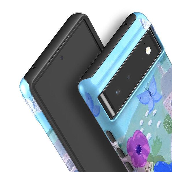 Google phone case-Cottage By Mary Stubberfield-Product Details Raised bevel to protect screen from scratches. Impact resistant polycarbonate shell and shock absorbing inner TPU liner. Secure fit with design wrapping around side of the case and full access to ports. Compatible with Qi-standard wireless charging. Thickness 1/8 inch (3mm), weight 30g. Compatibility See drop down menu for options, please select the right case as we print to order.-Stringberry