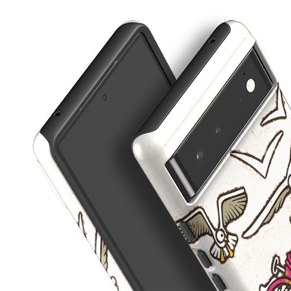 Google phone case-Country By Amelia Bowman-Product Details Raised bevel to protect screen from scratches. Impact resistant polycarbonate shell and shock absorbing inner TPU liner. Secure fit with design wrapping around side of the case and full access to ports. Compatible with Qi-standard wireless charging. Thickness 1/8 inch (3mm), weight 30g. Compatibility See drop down menu for options, please select the right case as we print to order.-Stringberry