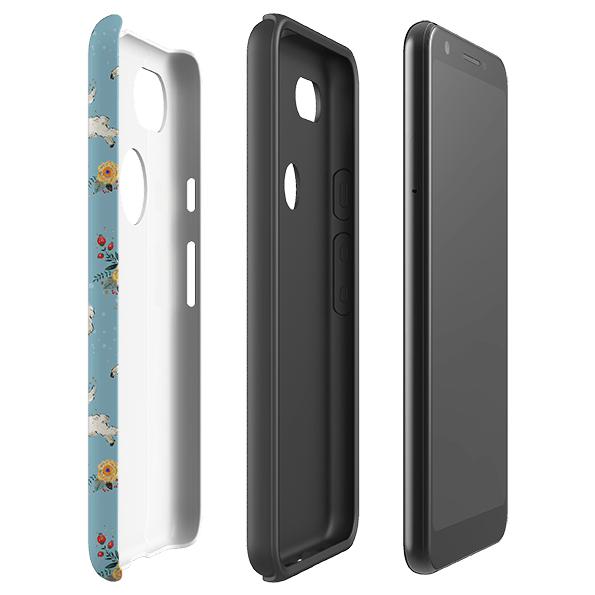 Google phone case-Cute-Product Details Raised bevel to protect screen from scratches. Impact resistant polycarbonate shell and shock absorbing inner TPU liner. Secure fit with design wrapping around side of the case and full access to ports. Compatible with Qi-standard wireless charging. Thickness 1/8 inch (3mm), weight 30g. Compatibility See drop down menu for options, please select the right case as we print to order.-Stringberry