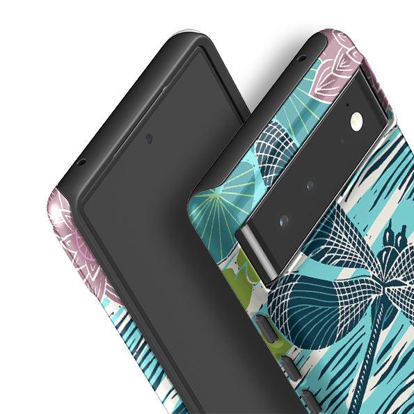 Google phone case-Damesoille By Kate Heiss-Product Details Raised bevel to protect screen from scratches. Impact resistant polycarbonate shell and shock absorbing inner TPU liner. Secure fit with design wrapping around side of the case and full access to ports. Compatible with Qi-standard wireless charging. Thickness 1/8 inch (3mm), weight 30g. Compatibility See drop down menu for options, please select the right case as we print to order.-Stringberry