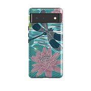 Google phone case-Damesoille By Kate Heiss-Product Details Raised bevel to protect screen from scratches. Impact resistant polycarbonate shell and shock absorbing inner TPU liner. Secure fit with design wrapping around side of the case and full access to ports. Compatible with Qi-standard wireless charging. Thickness 1/8 inch (3mm), weight 30g. Compatibility See drop down menu for options, please select the right case as we print to order.-Stringberry