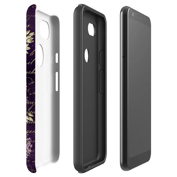 Google phone case-Dreams-Product Details Raised bevel to protect screen from scratches. Impact resistant polycarbonate shell and shock absorbing inner TPU liner. Secure fit with design wrapping around side of the case and full access to ports. Compatible with Qi-standard wireless charging. Thickness 1/8 inch (3mm), weight 30g. Compatibility See drop down menu for options, please select the right case as we print to order.-Stringberry