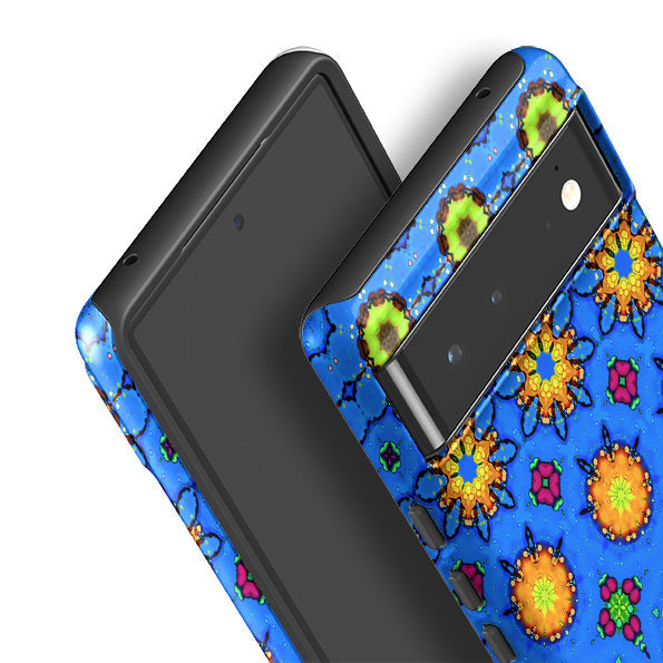 Google phone case-Electric Zoo-Product Details Raised bevel to protect screen from scratches. Impact resistant polycarbonate shell and shock absorbing inner TPU liner. Secure fit with design wrapping around side of the case and full access to ports. Compatible with Qi-standard wireless charging. Thickness 1/8 inch (3mm), weight 30g. Compatibility See drop down menu for options, please select the right case as we print to order.-Stringberry