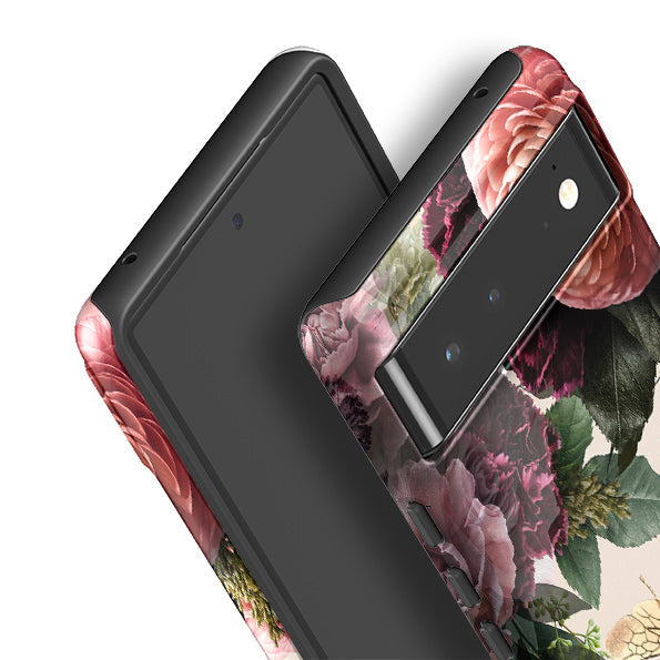 Google phone case-Entice Dark-Product Details Raised bevel to protect screen from scratches. Impact resistant polycarbonate shell and shock absorbing inner TPU liner. Secure fit with design wrapping around side of the case and full access to ports. Compatible with Qi-standard wireless charging. Thickness 1/8 inch (3mm), weight 30g. Compatibility See drop down menu for options, please select the right case as we print to order.-Stringberry