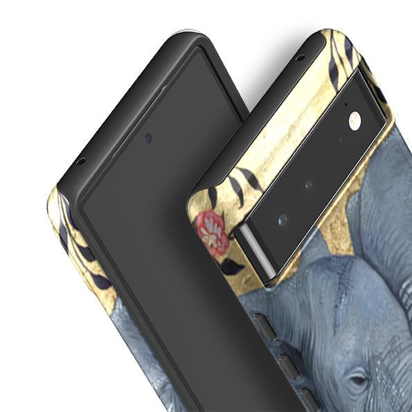 Google phone case-Family By Mia Underwood-Product Details Raised bevel to protect screen from scratches. Impact resistant polycarbonate shell and shock absorbing inner TPU liner. Secure fit with design wrapping around side of the case and full access to ports. Compatible with Qi-standard wireless charging. Thickness 1/8 inch (3mm), weight 30g. Compatibility See drop down menu for options, please select the right case as we print to order.-Stringberry