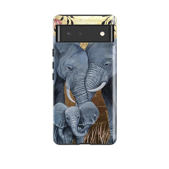 Google phone case-Family By Mia Underwood-Product Details Raised bevel to protect screen from scratches. Impact resistant polycarbonate shell and shock absorbing inner TPU liner. Secure fit with design wrapping around side of the case and full access to ports. Compatible with Qi-standard wireless charging. Thickness 1/8 inch (3mm), weight 30g. Compatibility See drop down menu for options, please select the right case as we print to order.-Stringberry