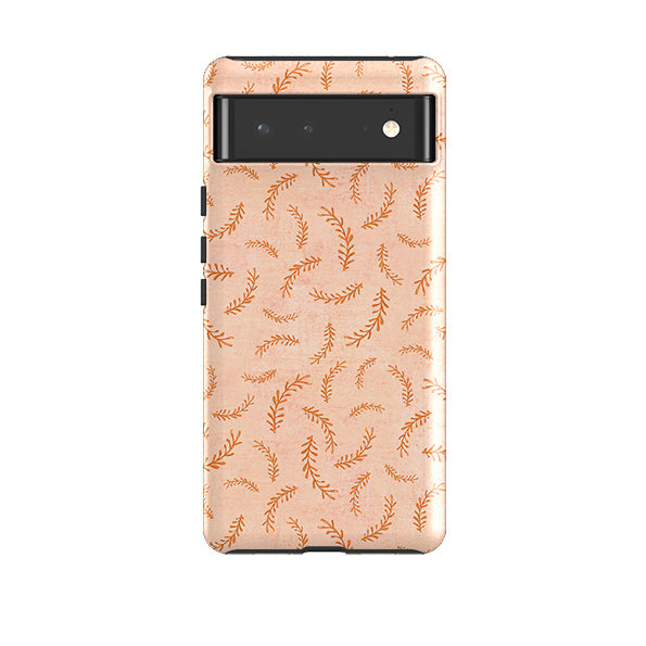 Google phone case-Feathers Pink By Katherine Quinn-Product Details Raised bevel to protect screen from scratches. Impact resistant polycarbonate shell and shock absorbing inner TPU liner. Secure fit with design wrapping around side of the case and full access to ports. Compatible with Qi-standard wireless charging. Thickness 1/8 inch (3mm), weight 30g. Compatibility See drop down menu for options, please select the right case as we print to order.-Stringberry
