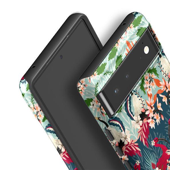Google phone case-Fiesta By Katherine Quinn-Product Details Raised bevel to protect screen from scratches. Impact resistant polycarbonate shell and shock absorbing inner TPU liner. Secure fit with design wrapping around side of the case and full access to ports. Compatible with Qi-standard wireless charging. Thickness 1/8 inch (3mm), weight 30g. Compatibility See drop down menu for options, please select the right case as we print to order.-Stringberry