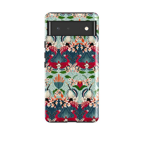 Google phone case-Fiesta By Katherine Quinn-Product Details Raised bevel to protect screen from scratches. Impact resistant polycarbonate shell and shock absorbing inner TPU liner. Secure fit with design wrapping around side of the case and full access to ports. Compatible with Qi-standard wireless charging. Thickness 1/8 inch (3mm), weight 30g. Compatibility See drop down menu for options, please select the right case as we print to order.-Stringberry