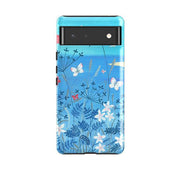 Google phone case-Floral By Mary Stubberfield-Product Details Raised bevel to protect screen from scratches. Impact resistant polycarbonate shell and shock absorbing inner TPU liner. Secure fit with design wrapping around side of the case and full access to ports. Compatible with Qi-standard wireless charging. Thickness 1/8 inch (3mm), weight 30g. Compatibility See drop down menu for options, please select the right case as we print to order.-Stringberry