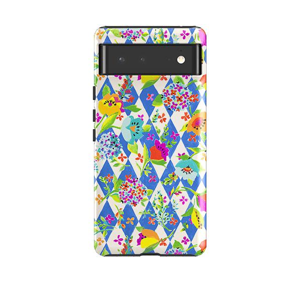 Google phone case-Florality By Sarah Campbell-Product Details Raised bevel to protect screen from scratches. Impact resistant polycarbonate shell and shock absorbing inner TPU liner. Secure fit with design wrapping around side of the case and full access to ports. Compatible with Qi-standard wireless charging. Thickness 1/8 inch (3mm), weight 30g. Compatibility See drop down menu for options, please select the right case as we print to order.-Stringberry