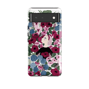 Google phone case-Flower Garden By Bex Parkin-Product Details Raised bevel to protect screen from scratches. Impact resistant polycarbonate shell and shock absorbing inner TPU liner. Secure fit with design wrapping around side of the case and full access to ports. Compatible with Qi-standard wireless charging. Thickness 1/8 inch (3mm), weight 30g. Compatibility See drop down menu for options, please select the right case as we print to order.-Stringberry