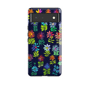 Google phone case-Flowery By Sarah Campbell-Product Details Raised bevel to protect screen from scratches. Impact resistant polycarbonate shell and shock absorbing inner TPU liner. Secure fit with design wrapping around side of the case and full access to ports. Compatible with Qi-standard wireless charging. Thickness 1/8 inch (3mm), weight 30g. Compatibility See drop down menu for options, please select the right case as we print to order.-Stringberry