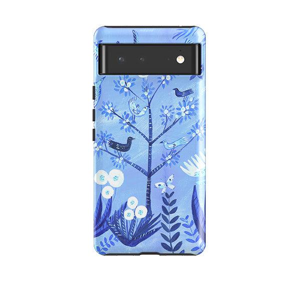 Google phone case-Folk Art By Mary Stubberfield-Product Details Raised bevel to protect screen from scratches. Impact resistant polycarbonate shell and shock absorbing inner TPU liner. Secure fit with design wrapping around side of the case and full access to ports. Compatible with Qi-standard wireless charging. Thickness 1/8 inch (3mm), weight 30g. Compatibility See drop down menu for options, please select the right case as we print to order.-Stringberry
