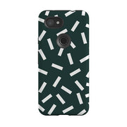 Google phone case-Forest Green Confetti-Product Details Raised bevel to protect screen from scratches. Impact resistant polycarbonate shell and shock absorbing inner TPU liner. Secure fit with design wrapping around side of the case and full access to ports. Compatible with Qi-standard wireless charging. Thickness 1/8 inch (3mm), weight 30g. Compatibility See drop down menu for options, please select the right case as we print to order.-Stringberry