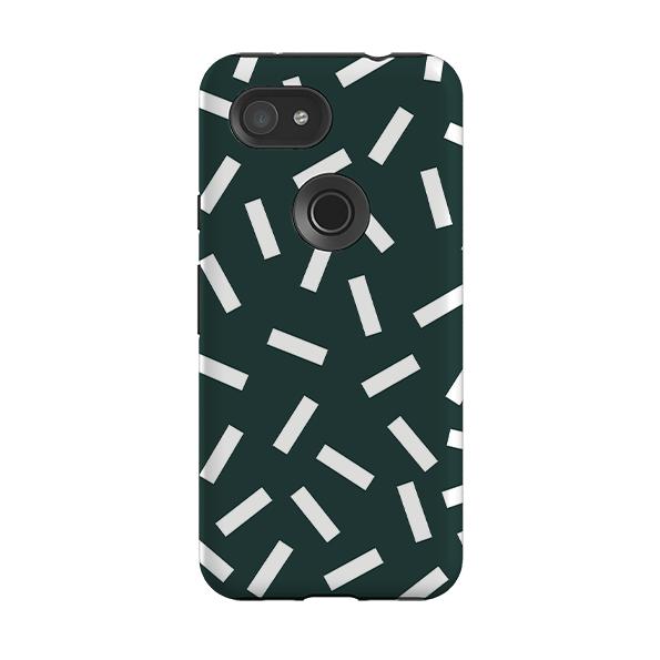 Google phone case-Forest Green Confetti-Product Details Raised bevel to protect screen from scratches. Impact resistant polycarbonate shell and shock absorbing inner TPU liner. Secure fit with design wrapping around side of the case and full access to ports. Compatible with Qi-standard wireless charging. Thickness 1/8 inch (3mm), weight 30g. Compatibility See drop down menu for options, please select the right case as we print to order.-Stringberry