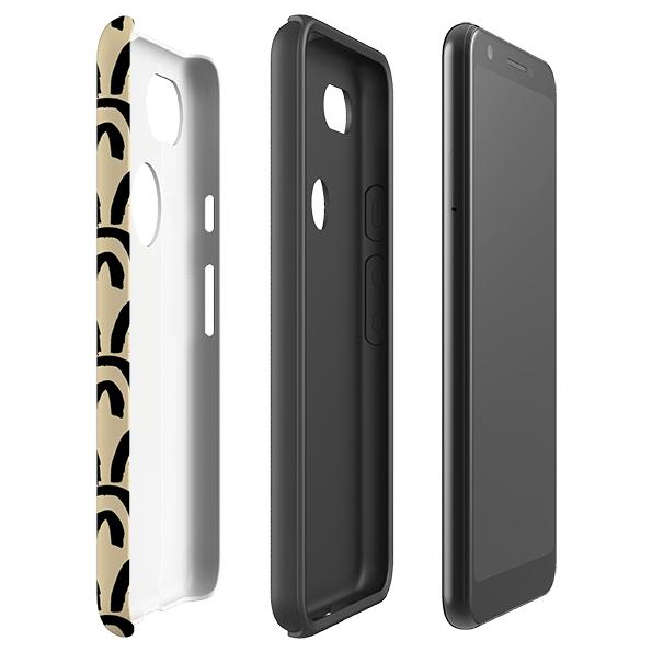Google phone case-Fortunate-Product Details Raised bevel to protect screen from scratches. Impact resistant polycarbonate shell and shock absorbing inner TPU liner. Secure fit with design wrapping around side of the case and full access to ports. Compatible with Qi-standard wireless charging. Thickness 1/8 inch (3mm), weight 30g. Compatibility See drop down menu for options, please select the right case as we print to order.-Stringberry