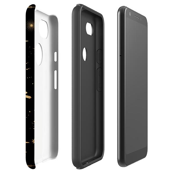 Google phone case-Fortune-Product Details Raised bevel to protect screen from scratches. Impact resistant polycarbonate shell and shock absorbing inner TPU liner. Secure fit with design wrapping around side of the case and full access to ports. Compatible with Qi-standard wireless charging. Thickness 1/8 inch (3mm), weight 30g. Compatibility See drop down menu for options, please select the right case as we print to order.-Stringberry