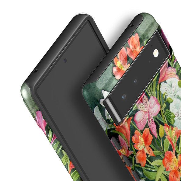 Google phone case-Fresias By Mary Stubberfield-Product Details Raised bevel to protect screen from scratches. Impact resistant polycarbonate shell and shock absorbing inner TPU liner. Secure fit with design wrapping around side of the case and full access to ports. Compatible with Qi-standard wireless charging. Thickness 1/8 inch (3mm), weight 30g. Compatibility See drop down menu for options, please select the right case as we print to order.-Stringberry