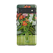 Google phone case-Fresias By Mary Stubberfield-Product Details Raised bevel to protect screen from scratches. Impact resistant polycarbonate shell and shock absorbing inner TPU liner. Secure fit with design wrapping around side of the case and full access to ports. Compatible with Qi-standard wireless charging. Thickness 1/8 inch (3mm), weight 30g. Compatibility See drop down menu for options, please select the right case as we print to order.-Stringberry