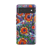 Google phone case-Garden Party By Claire West-Product Details Raised bevel to protect screen from scratches. Impact resistant polycarbonate shell and shock absorbing inner TPU liner. Secure fit with design wrapping around side of the case and full access to ports. Compatible with Qi-standard wireless charging. Thickness 1/8 inch (3mm), weight 30g. Compatibility See drop down menu for options, please select the right case as we print to order.-Stringberry