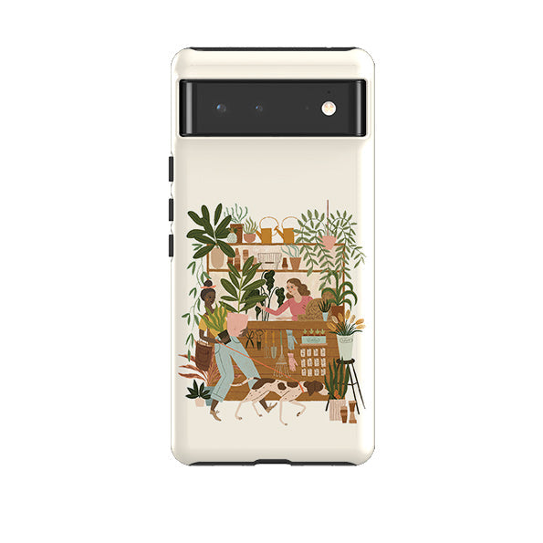 Google phone case-Garden Shop By Meghann Rader-Product Details Raised bevel to protect screen from scratches. Impact resistant polycarbonate shell and shock absorbing inner TPU liner. Secure fit with design wrapping around side of the case and full access to ports. Compatible with Qi-standard wireless charging. Thickness 1/8 inch (3mm), weight 30g. Compatibility See drop down menu for options, please select the right case as we print to order.-Stringberry