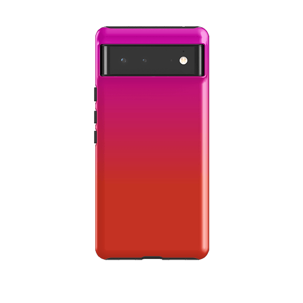 Google phone case-Geranium By Kitty Joseph-Product Details Raised bevel to protect screen from scratches. Impact resistant polycarbonate shell and shock absorbing inner TPU liner. Secure fit with design wrapping around side of the case and full access to ports. Compatible with Qi-standard wireless charging. Thickness 1/8 inch (3mm), weight 30g. Compatibility See drop down menu for options, please select the right case as we print to order.-Stringberry