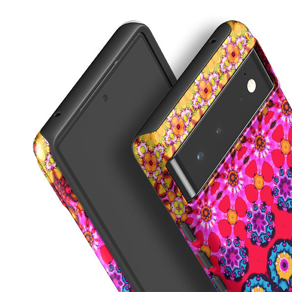 Google phone case-Glastonbury-Product Details Raised bevel to protect screen from scratches. Impact resistant polycarbonate shell and shock absorbing inner TPU liner. Secure fit with design wrapping around side of the case and full access to ports. Compatible with Qi-standard wireless charging. Thickness 1/8 inch (3mm), weight 30g. Compatibility See drop down menu for options, please select the right case as we print to order.-Stringberry