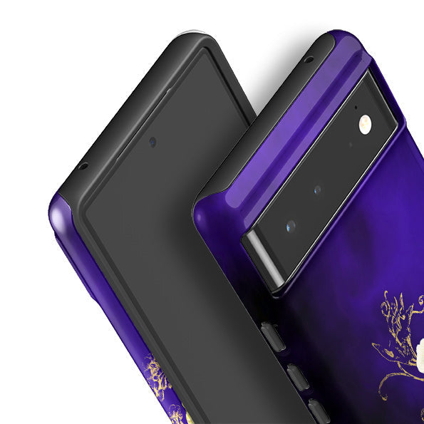 Google phone case-Goodnight-Product Details Raised bevel to protect screen from scratches. Impact resistant polycarbonate shell and shock absorbing inner TPU liner. Secure fit with design wrapping around side of the case and full access to ports. Compatible with Qi-standard wireless charging. Thickness 1/8 inch (3mm), weight 30g. Compatibility See drop down menu for options, please select the right case as we print to order.-Stringberry