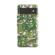 Google phone case-Green Floral 1 By Amelia Bowman-Product Details Raised bevel to protect screen from scratches. Impact resistant polycarbonate shell and shock absorbing inner TPU liner. Secure fit with design wrapping around side of the case and full access to ports. Compatible with Qi-standard wireless charging. Thickness 1/8 inch (3mm), weight 30g. Compatibility See drop down menu for options, please select the right case as we print to order.-Stringberry