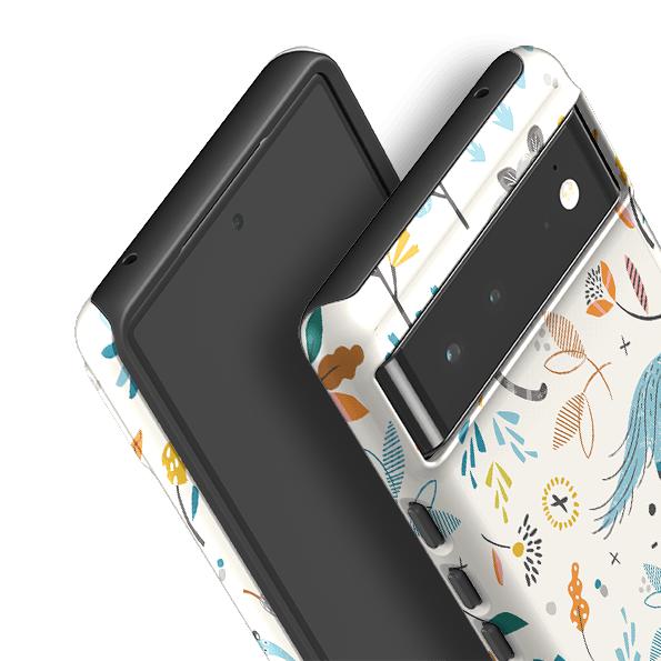 Google phone case-Hanging Around By Ali Brookes-Product Details Raised bevel to protect screen from scratches. Impact resistant polycarbonate shell and shock absorbing inner TPU liner. Secure fit with design wrapping around side of the case and full access to ports. Compatible with Qi-standard wireless charging. Thickness 1/8 inch (3mm), weight 30g. Compatibility See drop down menu for options, please select the right case as we print to order.-Stringberry