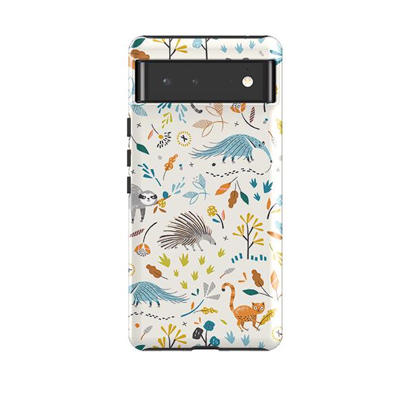 Google phone case-Hanging Around By Ali Brookes-Product Details Raised bevel to protect screen from scratches. Impact resistant polycarbonate shell and shock absorbing inner TPU liner. Secure fit with design wrapping around side of the case and full access to ports. Compatible with Qi-standard wireless charging. Thickness 1/8 inch (3mm), weight 30g. Compatibility See drop down menu for options, please select the right case as we print to order.-Stringberry