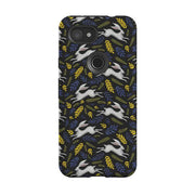 Google phone case-Hares By Catherine Rowe-Product Details Raised bevel to protect screen from scratches. Impact resistant polycarbonate shell and shock absorbing inner TPU liner. Secure fit with design wrapping around side of the case and full access to ports. Compatible with Qi-standard wireless charging. Thickness 1/8 inch (3mm), weight 30g. Compatibility See drop down menu for options, please select the right case as we print to order.-Stringberry