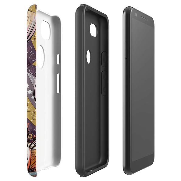 Google phone case-Hever Castle-Product Details Raised bevel to protect screen from scratches. Impact resistant polycarbonate shell and shock absorbing inner TPU liner. Secure fit with design wrapping around side of the case and full access to ports. Compatible with Qi-standard wireless charging. Thickness 1/8 inch (3mm), weight 30g. Compatibility See drop down menu for options, please select the right case as we print to order.-Stringberry
