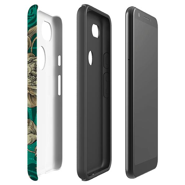 Google phone case-Highgrove Gardens-Product Details Raised bevel to protect screen from scratches. Impact resistant polycarbonate shell and shock absorbing inner TPU liner. Secure fit with design wrapping around side of the case and full access to ports. Compatible with Qi-standard wireless charging. Thickness 1/8 inch (3mm), weight 30g. Compatibility See drop down menu for options, please select the right case as we print to order.-Stringberry