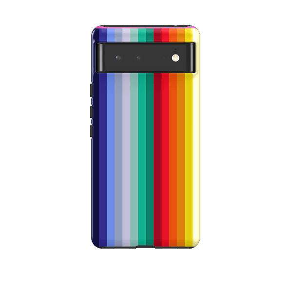 Google phone case-Honey Vertical By Kitty Joseph-Product Details Raised bevel to protect screen from scratches. Impact resistant polycarbonate shell and shock absorbing inner TPU liner. Secure fit with design wrapping around side of the case and full access to ports. Compatible with Qi-standard wireless charging. Thickness 1/8 inch (3mm), weight 30g. Compatibility See drop down menu for options, please select the right case as we print to order.-Stringberry