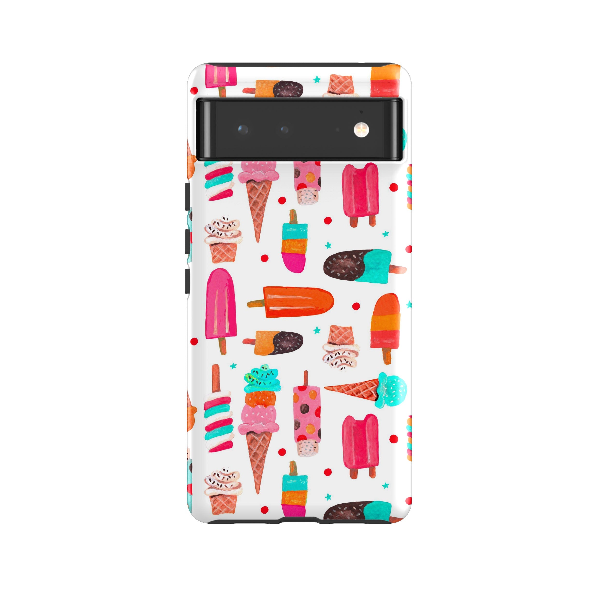 Google phone case-Ice By Caroline Bonne Muller-Product Details Raised bevel to protect screen from scratches. Impact resistant polycarbonate shell and shock absorbing inner TPU liner. Secure fit with design wrapping around side of the case and full access to ports. Compatible with Qi-standard wireless charging. Thickness 1/8 inch (3mm), weight 30g. Compatibility See drop down menu for options, please select the right case as we print to order.-Stringberry
