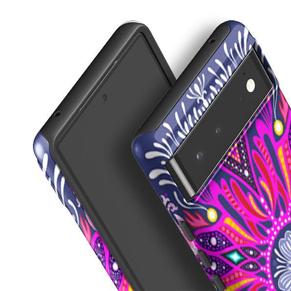 Google phone case-Iris 1 By Mia Underwood-Product Details Raised bevel to protect screen from scratches. Impact resistant polycarbonate shell and shock absorbing inner TPU liner. Secure fit with design wrapping around side of the case and full access to ports. Compatible with Qi-standard wireless charging. Thickness 1/8 inch (3mm), weight 30g. Compatibility See drop down menu for options, please select the right case as we print to order.-Stringberry