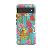 Google phone case-Ixia Aqua By Amelia Bowman-Product Details Raised bevel to protect screen from scratches. Impact resistant polycarbonate shell and shock absorbing inner TPU liner. Secure fit with design wrapping around side of the case and full access to ports. Compatible with Qi-standard wireless charging. Thickness 1/8 inch (3mm), weight 30g. Compatibility See drop down menu for options, please select the right case as we print to order.-Stringberry