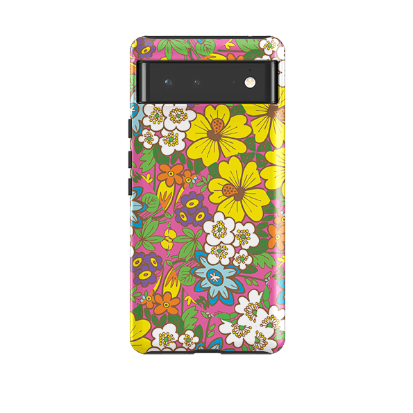 Google phone case-Kaleidoscope By Amelia Bowman-Product Details Raised bevel to protect screen from scratches. Impact resistant polycarbonate shell and shock absorbing inner TPU liner. Secure fit with design wrapping around side of the case and full access to ports. Compatible with Qi-standard wireless charging. Thickness 1/8 inch (3mm), weight 30g. Compatibility See drop down menu for options, please select the right case as we print to order.-Stringberry